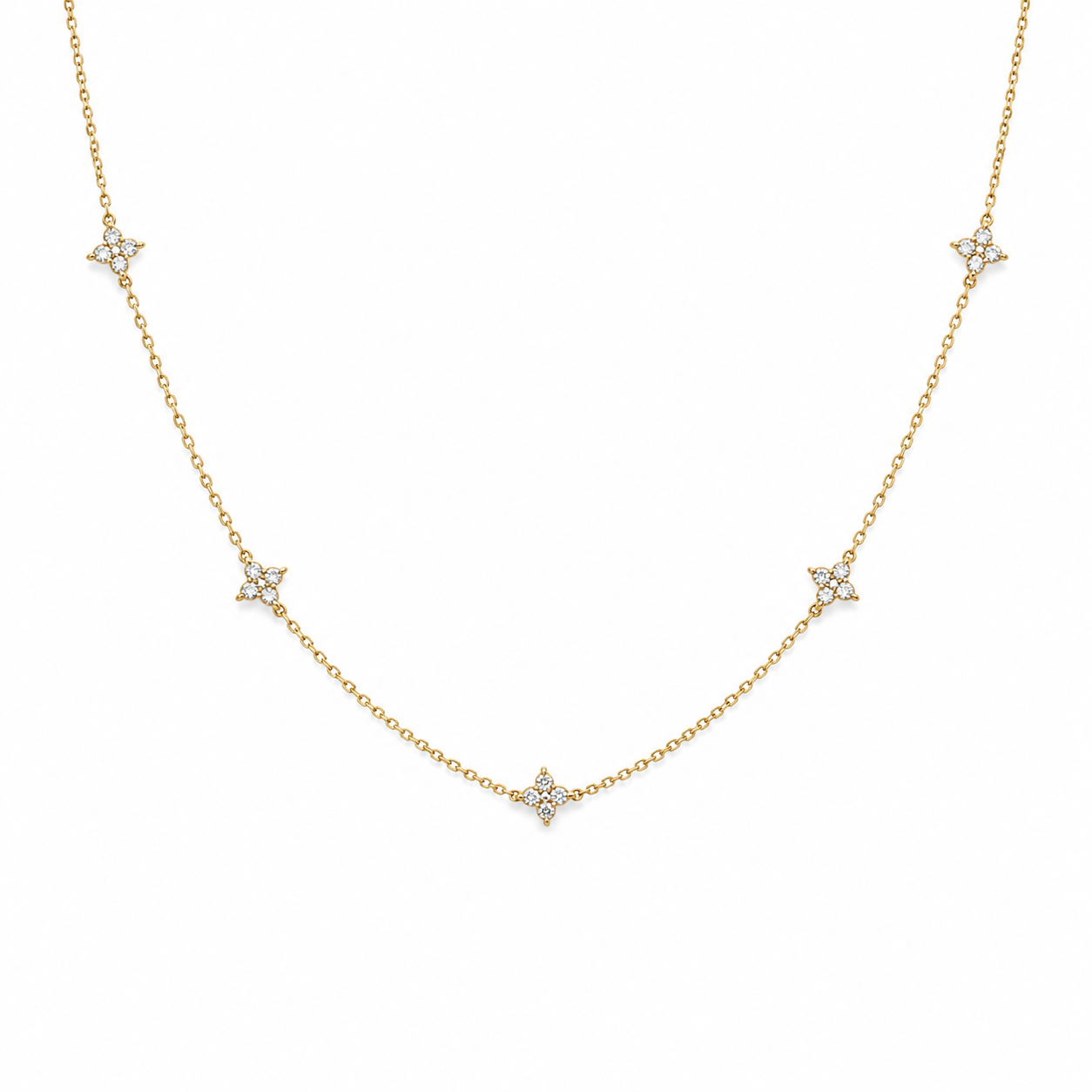 Celeste Clover Necklace